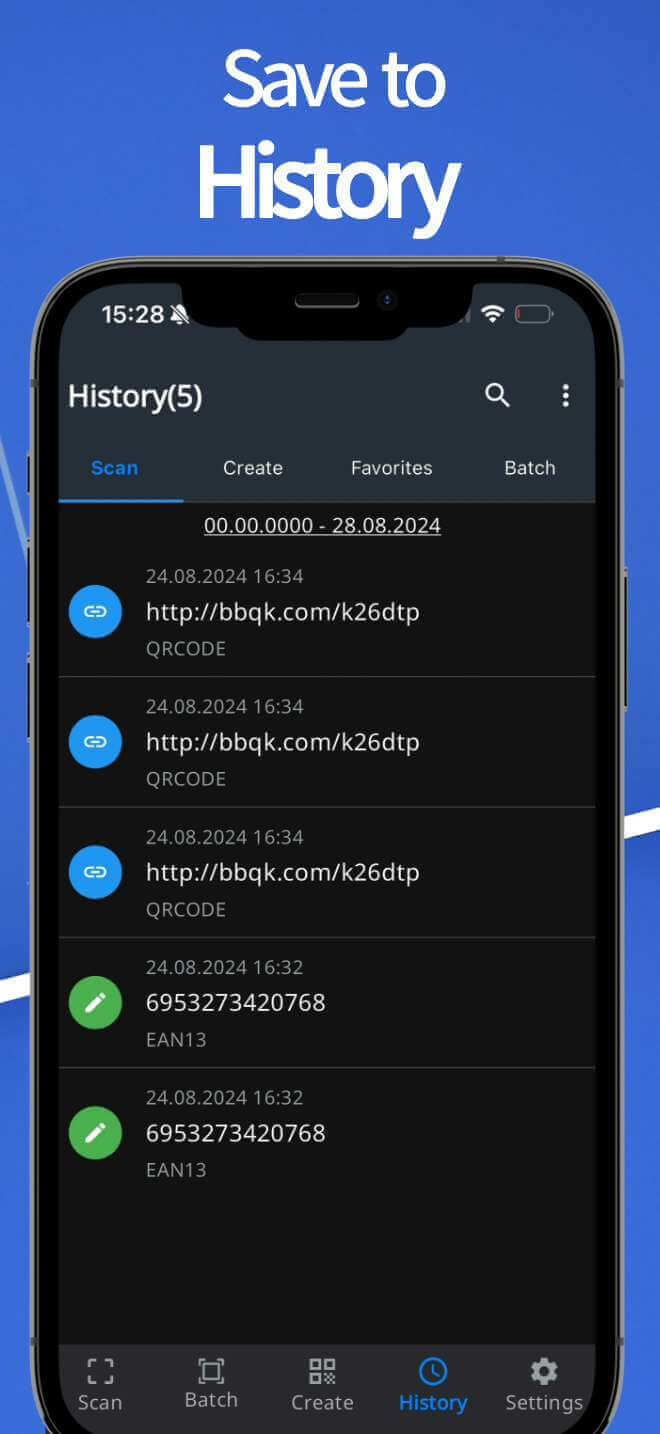 Save History